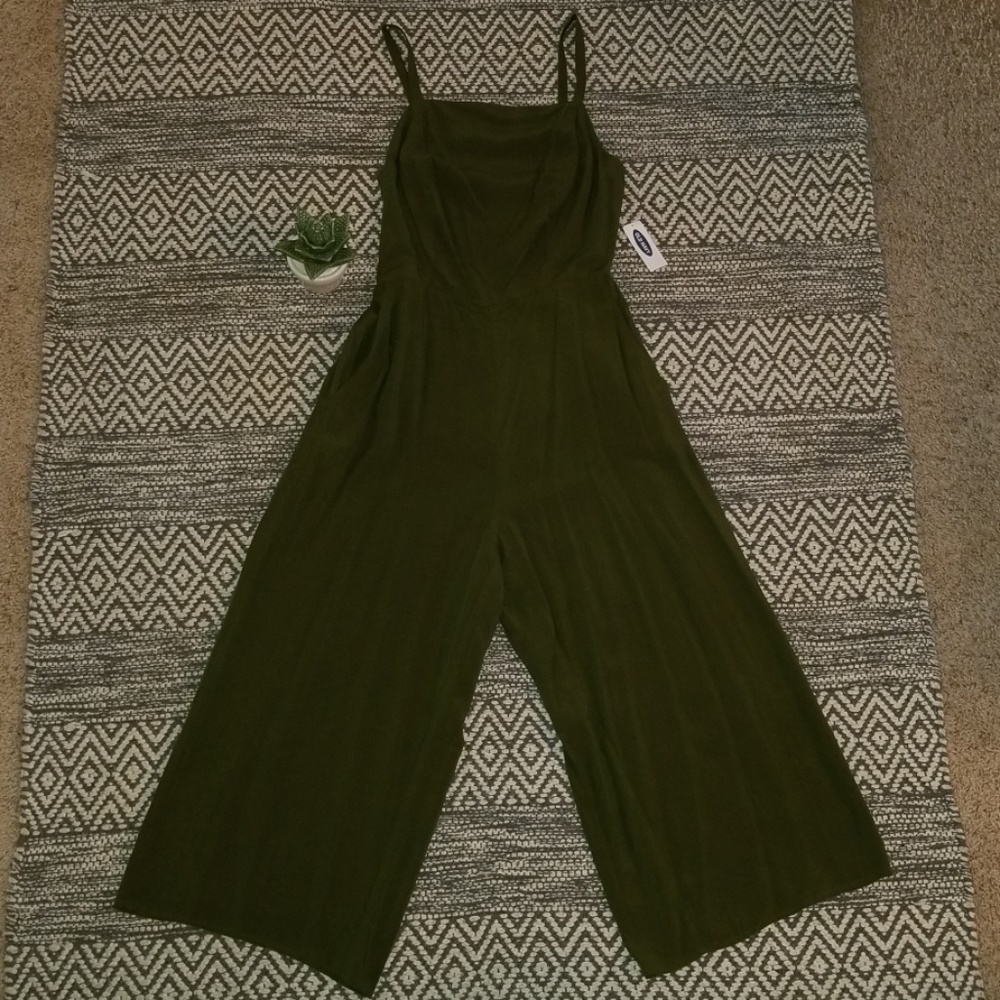 Old Navy Linen Blend Cami Jumpsuit